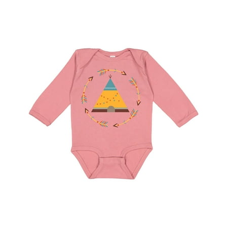 

Inktastic Tribal Arrow Native Teepee Gift Baby Boy or Baby Girl Long Sleeve Bodysuit