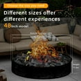 thumbnail image 3 of 48" Smokeless Fire Pit Ring, Heavy Duty Metal Fire Ring for DIY Outdoor Fire Pits, Above or In-Ground Use for Patio Backyard, Black-b, 3 of 8