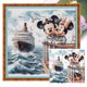 thumbnail image 1 of Mickey Minnie Bordado Hilo Algodón 11CT Impreso Punto Cruz 40x40cm, 1 of 9