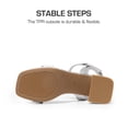 thumbnail image 4 of Sandalia DREAM PAIRS KKUMHS2504 Plateada con Brillo Talla 13 para Niña, 4 of 6