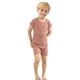 thumbnail image 1 of Odeerbi 6M-7Y Conjunto de Pijama de Verano Para Niños Y Niñas de Punto Elástico Con Camiseta de Manga Corta Y Pantalón Corto de Cintura Alta Conjunto de Pijama de Dos Piezas, 1 of 5