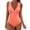Red, variant on GEWSEY Women's Plus Size Swimsuit One Piece Tummy Control Ruffle V Neck Swim Dress Tankini Swimwear Bathing Suit Green, XL