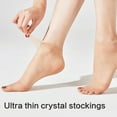 thumbnail image 3 of Huhudde 5 Pairs Women Super Thin Sheer Ankle Socks Breathable Nylon Hosiery Silk Texture Nonslip Cuffs Low Cut Short Socks, 3 of 15