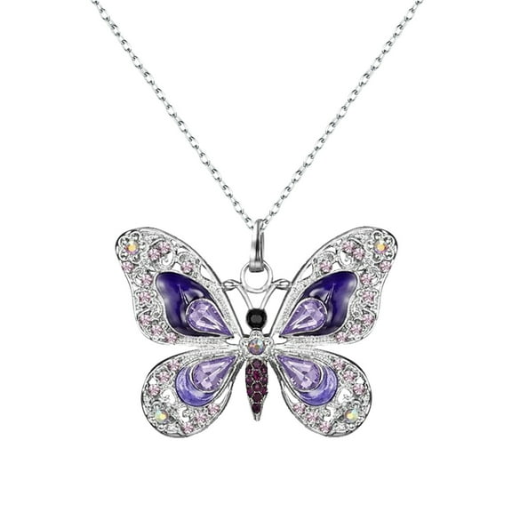 Personality Vintage Multicolor Butterfly Necklace For Women Jewelry GiftsWomen's Necklaces Accessories for Women