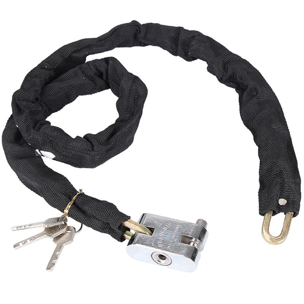 Long Chain Bike Lock Heavy Duty Anti-Theft Bicycle Lock Bike Chain Lock with 3 Keys for Bicycle Motobike Gate
