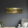 thumbnail image 6 of Luxe Metal Art 'Tuscan Fields' by Allayn Stevens, Metal Wall Art, 36"x12", 6 of 7