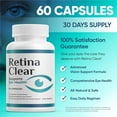 thumbnail image 3 of Retina Clear Vision Support Supplement, Eye Health Formula, 60 Capsules, 30 Days Supply, 1PC, Makeup Organizers, 3 of 9