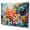 thumbnail image 2 of Designart "Vibrant Coral Reef I" Modern Landscape Beach Wall Art Print, 2 of 5