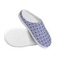 thumbnail image 3 of Wukai Porcelain Chinaware Print Women's Indoor Bedroom Slipper Slip On Shoes, Unisex House Shoes with Anti-Skid Sole for Men, Gift for Women Men-8, 3 of 7