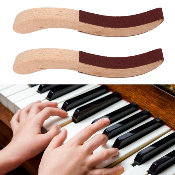 Placa De Lijado De Cabeza De Martillo De Piano, Duradera, 1 Par De Madera Maciza Compacta, Cabeza De Martillo De Piano, Fieltro En Forma De S Para Reparación
