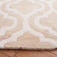 thumbnail image 4 of Safavieh Dip Dye Jolyon Geometric Wool Area Rug, Beige/Ivory, 7' x 7' Round, 4 of 12