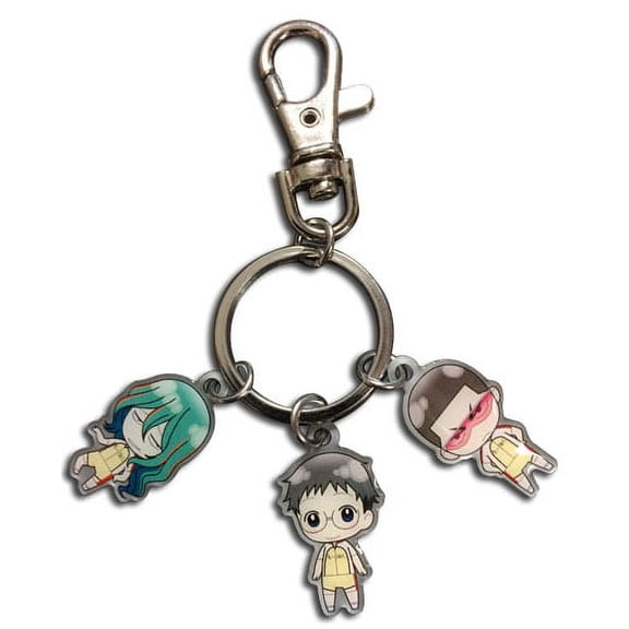 Key Chain - Yowamushi Pedal - Kinjou, Onoda & Makishima Metal ge85004