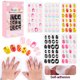 thumbnail image 3 of 120 Unids / set Uñas Postizas Lindas Puntas de Uñas de Cubierta Completa para Niños DIY Nail Art DOUBORQ Punta de uñas, 3 of 7