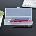 thumbnail image 6 of Horplkj Plastic Pencil Box, Clear Hinged Lid Storage Case with Snap Closure, Frosted Transparent Organizer for Pens and Office Home, 6 of 6