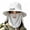 Grey, variant on Solar Fan Wide Brim Sun Hat with Detachable Face Neck Flap, Solar Powered Ventilated Outdoor UV Protection Bucket Hat for Gardening Fishing Hiking Farming