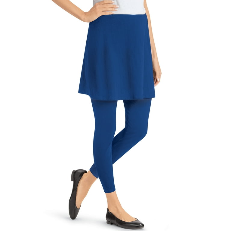 Knit top skirted leggings