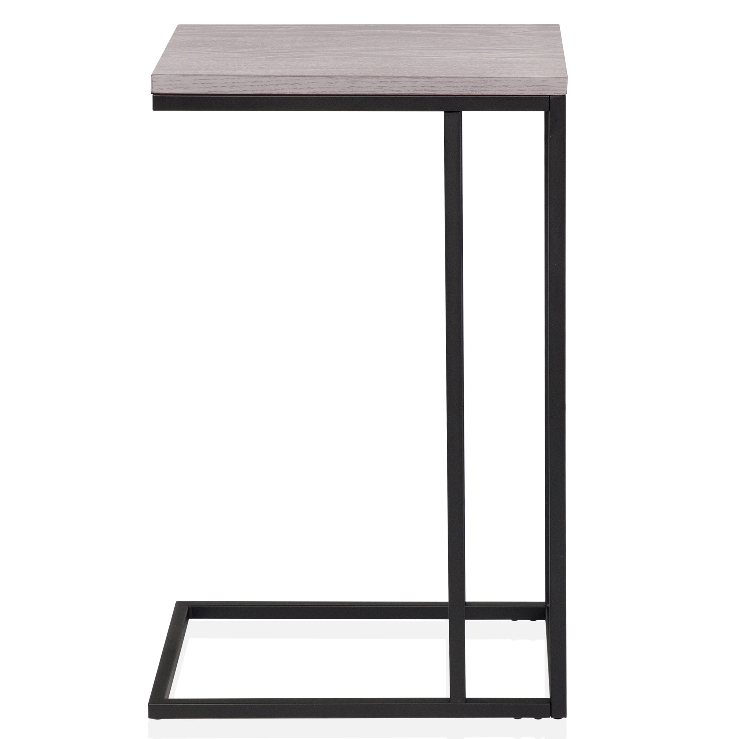 Furniture of America Berty C-Shaped Side Table, Antique White