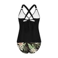 thumbnail image 6 of Atogsazn Summer Tankini Swimsuit for Women Tummy Control 2 Piece Bathing Suit V Neck Top Shorts Swimwear Outfit White XXL Fashion, 6 of 7