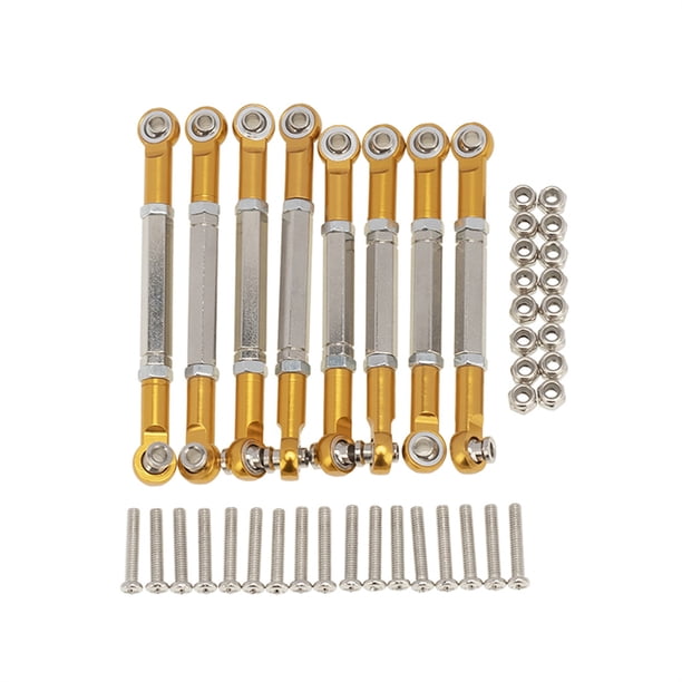 MODIFICACIÓN DE ACCESORIOS DE COCHES Reemplazo de metal Servo Linkage Reemplazo de varillas de enlace para automóviles con control remoto Modificación Uso Golden 1 Set kenally FN001301-06