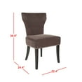 thumbnail image 3 of Maria Dining Side Chairs - Brown Fabric - Set of 2, 3 of 7