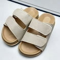 thumbnail image 4 of Jamicy Summer Sandals for girls Adjustable Double Strap with Arch Support Footbed & Non-Slip Sole Lightweight Suede-Look for Beach, Outdoor, Party, 4 of 8