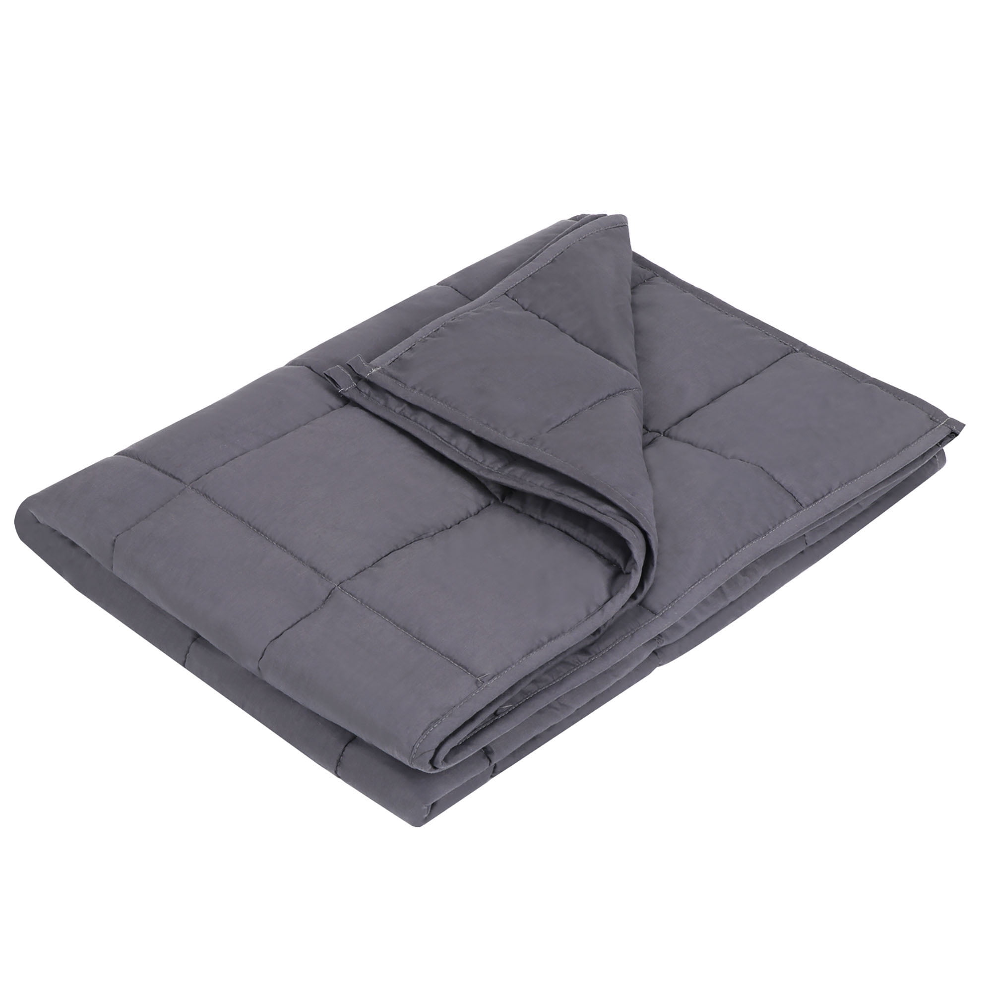 ZENSTYLE Quality Sleeping Full/Twin Size Cotton Weighted Blanket 48 x 72", 15lbs Deep Grey