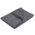 thumbnail image 3 of ZENSTYLE Quality Sleeping Full/Twin Size Cotton Weighted Blanket 48 x 72", 15lbs Deep Grey, 3 of 6