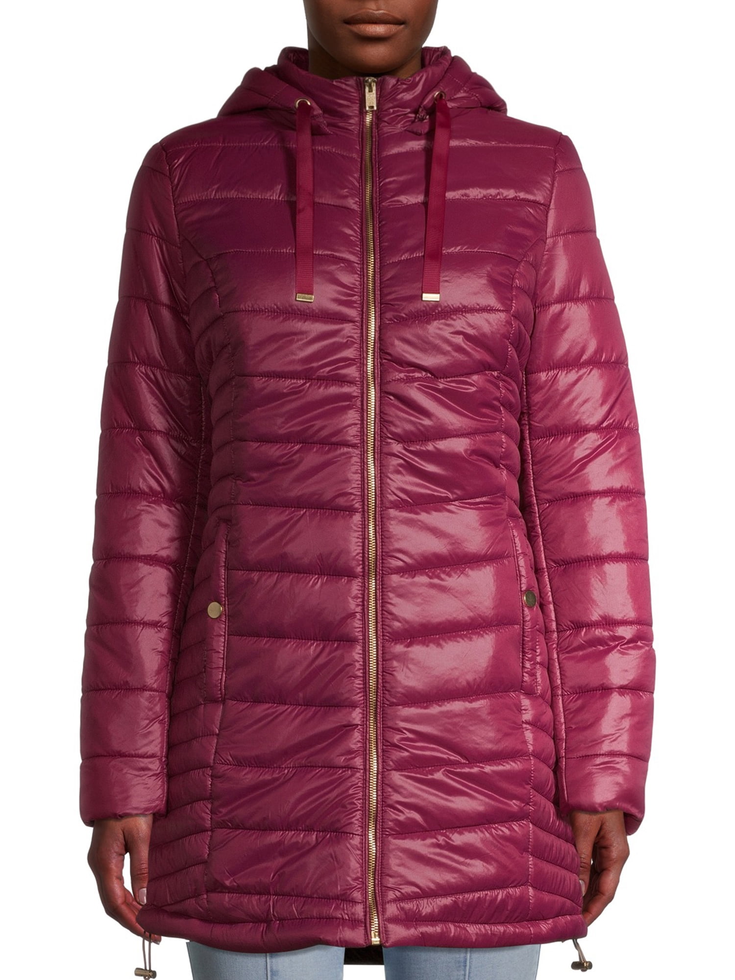 midi length padded coat