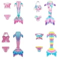 thumbnail image 2 of ghnatygren Children Mermaid Tail Swimming Suit Mermaid Swimsuit Costume Swimming Suit Bikini, 2 of 5
