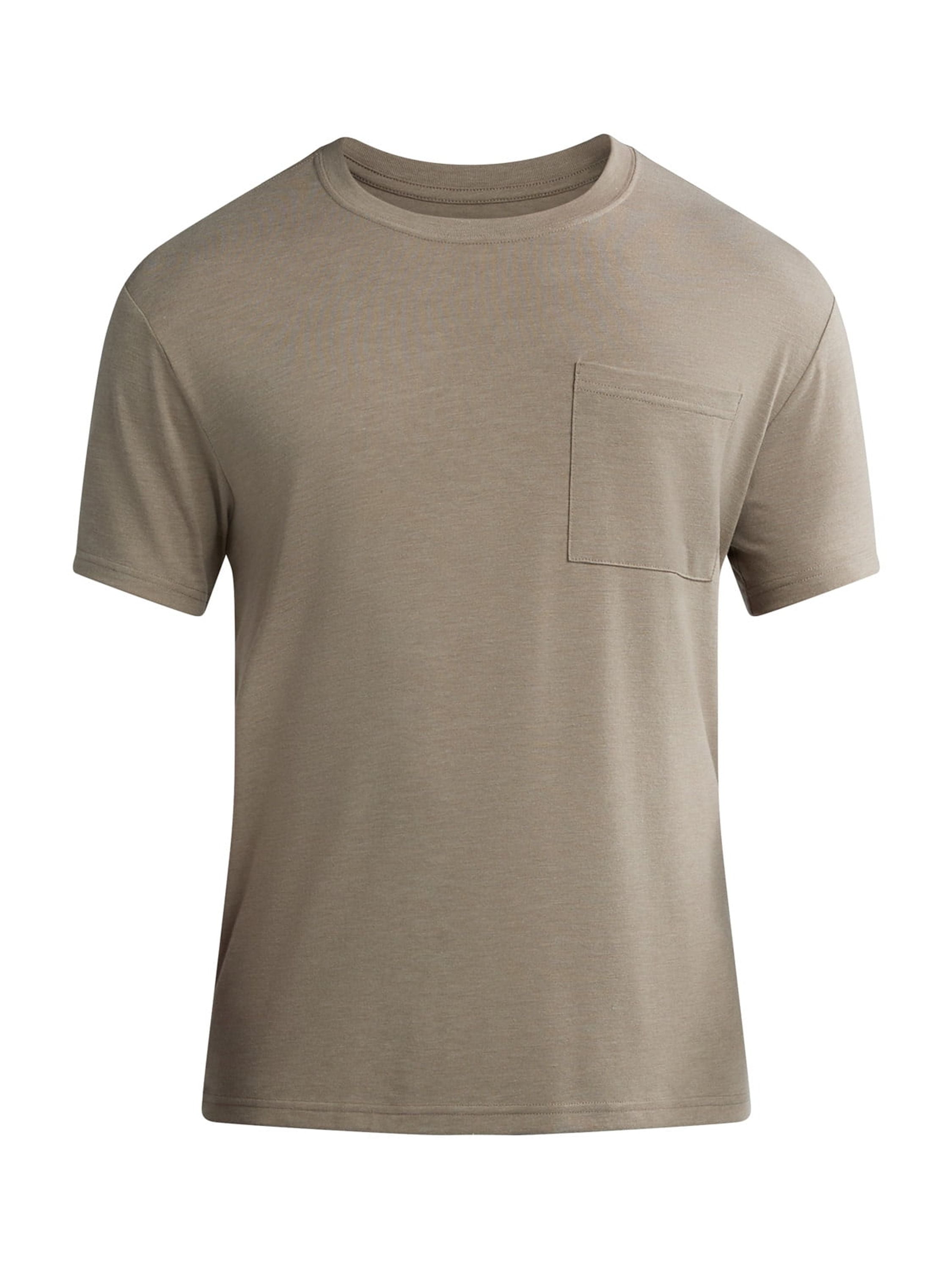 Athletic Works Men's and Big Men’s Tri Blend Pocket Tee, Sizes XS-4XLT