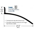 thumbnail image 2 of Pemko Door Drip Edge,Clear Anodized,52 in. L 346 C X 52 346 C X 52 ZO-G9996271, 2 of 2