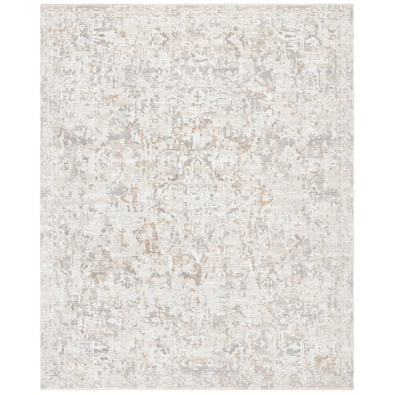 SAFAVIEH Sabrina Kapoor Abstract Area Rug, Ivory/Grey, 8' x 10'
