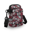 thumbnail image 3 of HELLHERO Mexican Sugar Skulls Messenger Bag with with Adjustable Strap Crossbody Sling Bag Trendy Polyester, 3 of 7