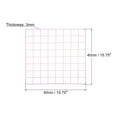 thumbnail image 2 of Uxcell 16"x16" Wire Grid Panel, 1 Pack Wall Grid Panels Board Photo Display Decor Hanging Organizer, Pink, 2 of 5