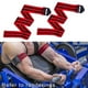 thumbnail image 3 of Bandas de restricción del flujo sanguíneo Cinturones de entrenamiento del muslo del brazo de oclusión Correas elásticas fuertes Gran ayuda para el ejercicio físico para la Brazo rojo negro kusrkot Bandas de entrenamiento, 3 of 8