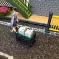 thumbnail image 2 of twisto 1/64 Scale Camping Wagon Highly Detailed Miniature Pull Cart Model Realistic Design Micro Landscape Decoration for Hobbyists, Collectors, 2 of 10