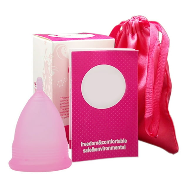 Copa menstrual de silicona suave para mujer, elástica, reutilizable, para el cuidado corporal, L 6,6 x 4,5 cm (2,6 x 1,77 pulgadas)
