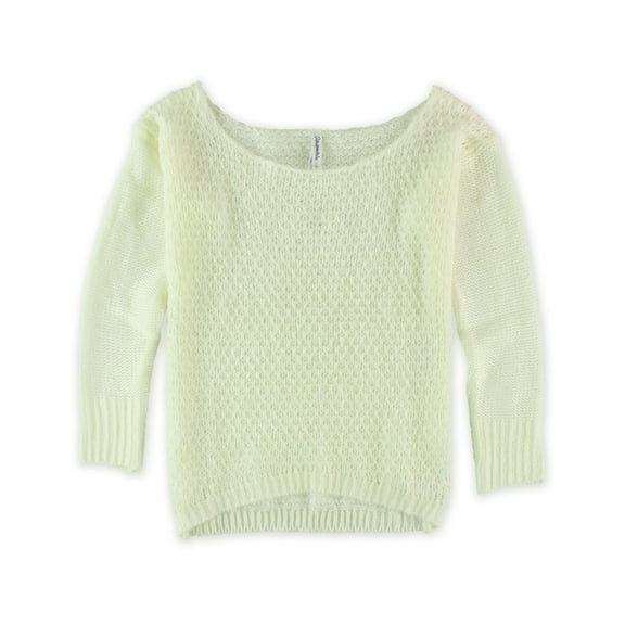 Aeropostale Womens Pullover Knit Sweater, Beige, Small