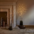 thumbnail image 6 of Lighted Brown Branches 32IN 100 LED with Timer Battery Operated, Artificial Tree Branch with Warm,Willow Branch Lights for Home Bedroom Fireplace Christmas Holiday Decoration, 6 of 8