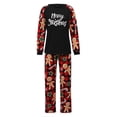 thumbnail image 2 of Pyjamas de Noël Assortis pour la Famille, Ensemble de Hauts Raglan à Manches Longues + Pantalons de Dessin Animé, 2 of 3