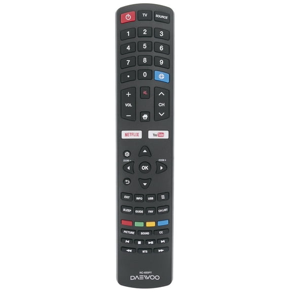 New RC-650PT 06-531W52-DW01X Remote for DAEWOO TV 55D1890A 32D1280 U49V880BTS