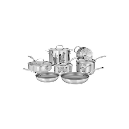 Cuisinart - Forever Stainless Collection 11-Piece Cookware Set - Stainless Steel