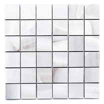 The Tile Life Amsterdam Gris Matte Porcelain Mosaic Floor and Wall Tile 12x12 in 4-Piece