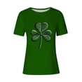thumbnail image 4 of Mujeres Manga Corta de Verano Tops Impreso Sudadera Casual, Cuello Redondo Blusa Ligera para la Primavera Y el Verano, 4 of 4