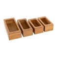 thumbnail image 2 of Seville Classics Bamboo Organizer Storage Bins, 4-Piece Set for Kitchen, Office, and Closet, 2 of 5