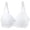 White, variant on AJGRHE Full Figure Support Bra Women's Lace Underwire Bra with Shaping Cups and Adjustable Support for Full Coverage Comfort 100D Purple