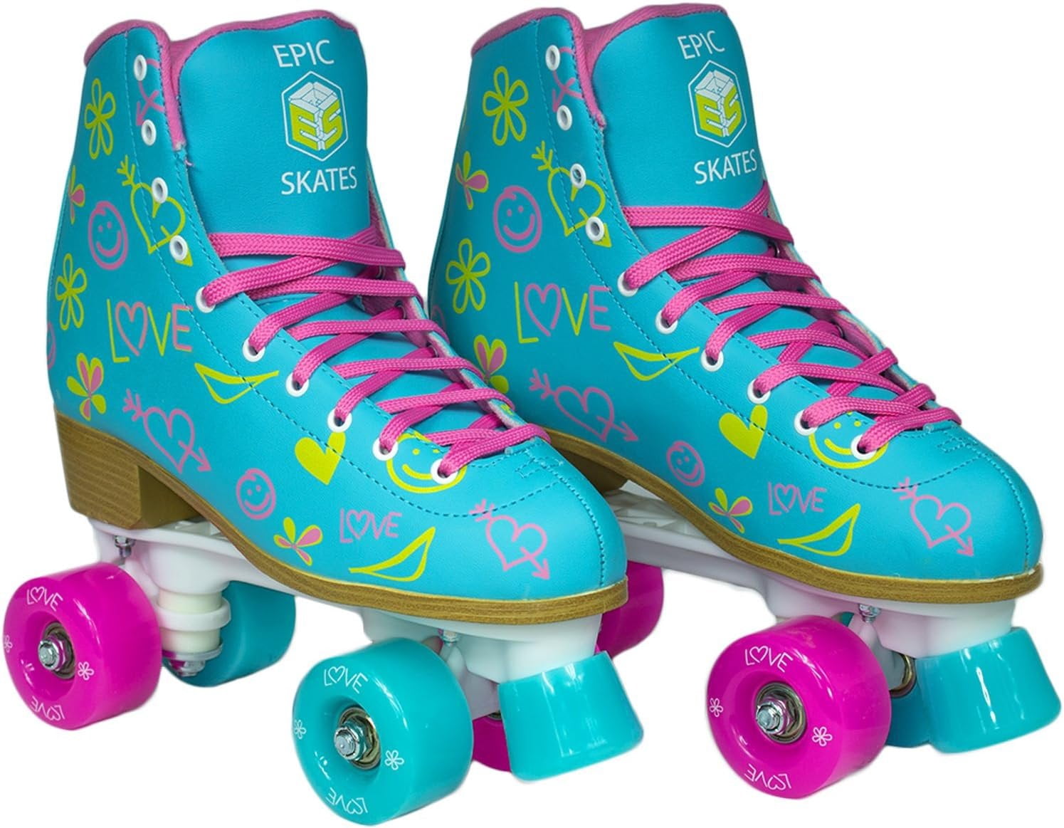Epic Skates Splash Quad Roller Skates - Size 9