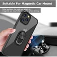 thumbnail image 7 of Compatible with iPhone 13 Pro Max 6.7 inch Case, Crystal Clear Ring Holder Military Grade Protective Shockproof Silicone Phone Cover for iPhone 13 Pro Max 6.7 inch, Black, 7 of 7