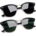 thumbnail image 1 of Gafas de sol Joopin negras semisin montura y polarizadas en verde UV400, 1 of 6