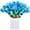 Blue, variant on HAOSHICS 10PCS Artificial Tulips Fake Holland Tulip Real Touch Bouquet Flowers Latex Tulips for Wedding Home Hotel Party Garden Decor (Pink)